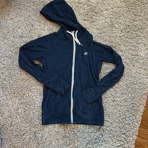 Nike women’s heathered navy - lightweight zip up - size small - Picture 1 of 3